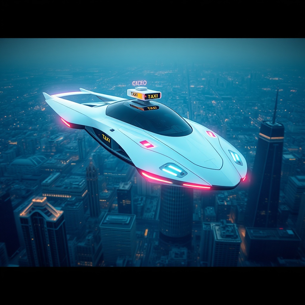 Futuristic Flying Taxis
