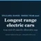 Cover: longest range electric cars 2026, every EV ranked by EPA label range