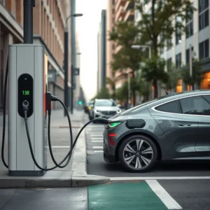 EV charger tax credit paperwork beside a home wall charger in 2026
