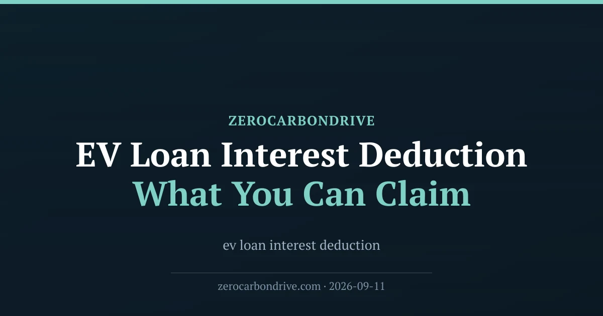 ev loan interest deduction