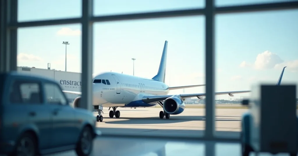 airport power carbon intensity